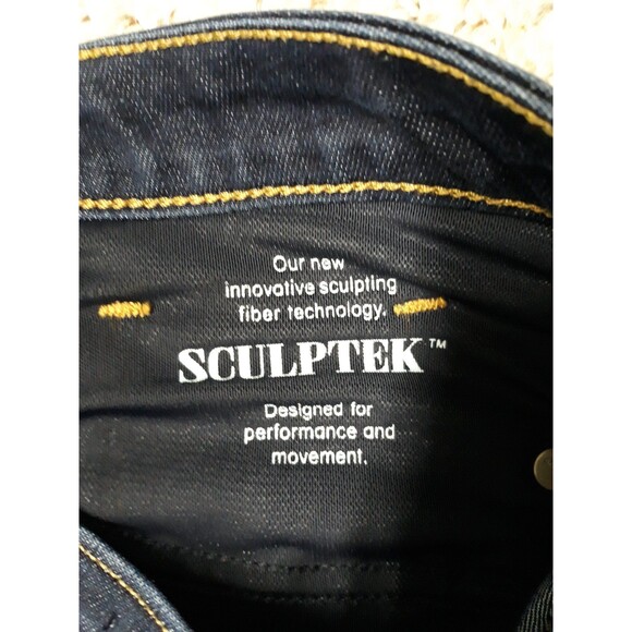 6 Athleta High-Rise Sculptek Tummy Control Dark Wash Skinny - Picture 10 of 11